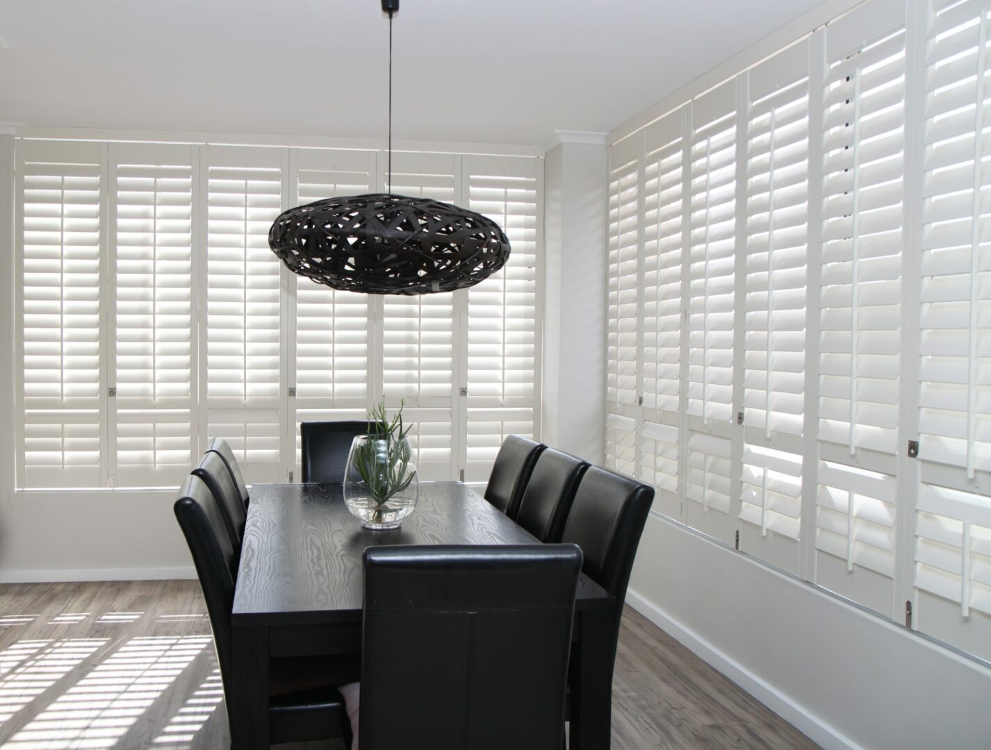 stark white shutters